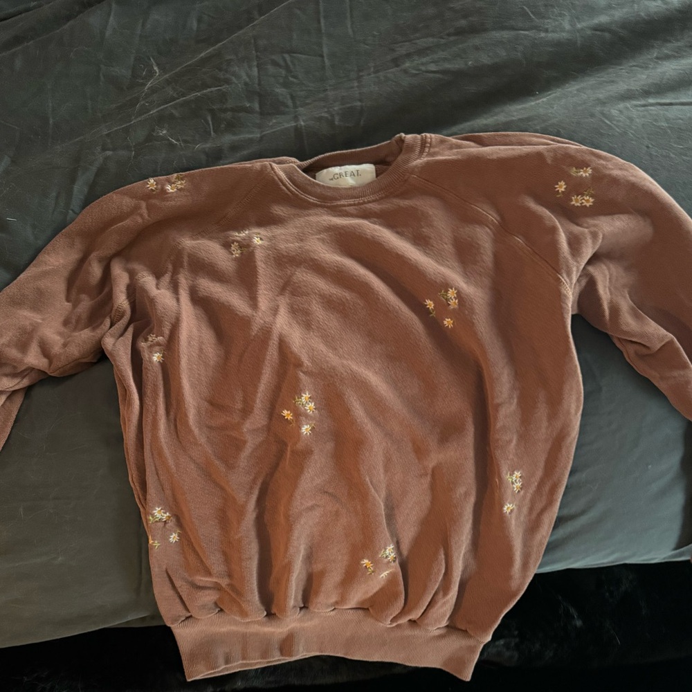 The Great brown crewneck sweatshirt